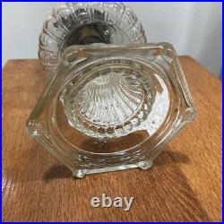 Aladdin 107 Cathedral Model B 1934 Clear Footed Kerosene Oil Lamp