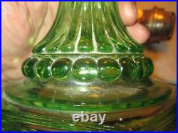 Aladdin 108 Green Cathedral Oil Lampblacklite Green