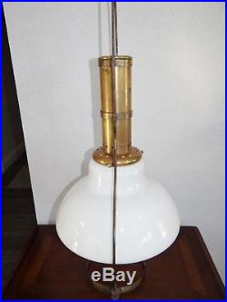 Aladdin 115 Hanging Lamp Frame with215 Glass Shade Kerosene Model 6 Vtg Antique
