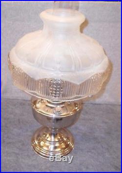 Aladdin #12 Metal Kerosene Lamp With Shade, 1930's
