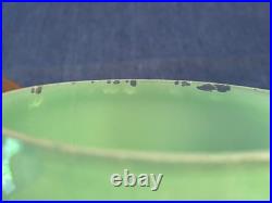 Aladdin 1230A Green Alpha Art Glass Model 12 Vase Oil Lamp 10 1/4
