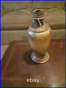 Aladdin #1240 Variegated Verde Crystal Vase Lamp