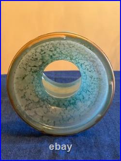 Aladdin 1243 Green Venetian Art Craft Model 12 Vase Oil Lamp 10 1/4