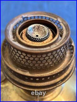 Aladdin 1243 Green Venetian Art Craft Model 12 Vase Oil Lamp 10 1/4