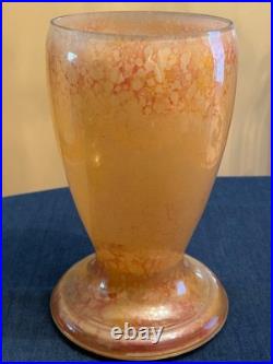 Aladdin 1245 Peach Venetian Art Craft Model 12 Vase Oil Lamp 10 1/4