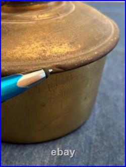 Aladdin 1245 Tan Model 12 Vase Oil Lamp 10 1/4