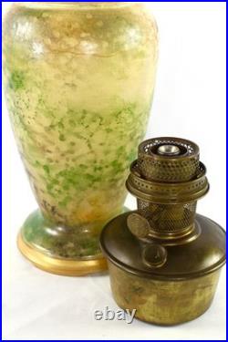 Aladdin 1930-36 Model 12 Vase Lamp Variegated Duo Tan Style 1241