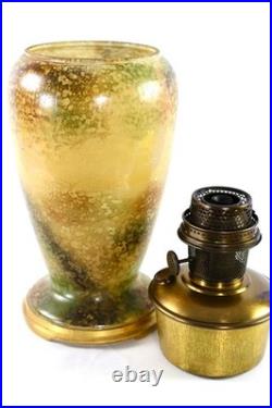 Aladdin 1930-36 Model 12 Vase Lamp Variegated Duo Tan Style 1241