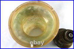 Aladdin 1930-36 Model 12 Vase Lamp Variegated Duo Tan Style 1241