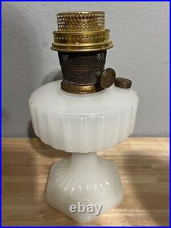 Aladdin 1930's Corinthian Model B White Moonstone Kerosene Lamp, Oil Lamp