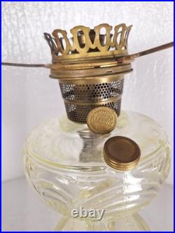 Aladdin 1932 Clear Washington Drape MODEL'A' Lamp withNU-TYPE Burner & Shade Ring