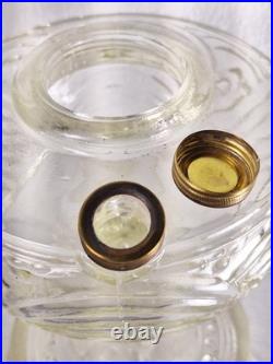 Aladdin 1932 Clear Washington Drape MODEL'A' Lamp withNU-TYPE Burner & Shade Ring