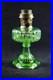 Aladdin 1934 #108 Green Beta Crystal Cathedral Oil Lamp Brass Model B Burner
