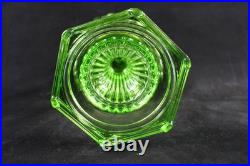 Aladdin 1934 #108 Green Beta Crystal Cathedral Oil Lamp Brass Model B Burner Aladdin 1934 #108 Green Beta Crystal Cathedral Oil Lamp Brass Model B Burner