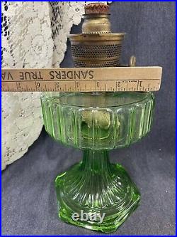 Aladdin 1934 Model B-102 Green Beta Corinthian Kerosene Lamp, Oil Lamp