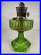 Aladdin 1935 #102 Green Beta Crystal Corinthian Oil Lamp Nickle Model B Burner