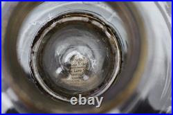 Aladdin 1935-36 B-104 Corinthian Clear/Black Foot Oil Lamp Nickle Model B Burner