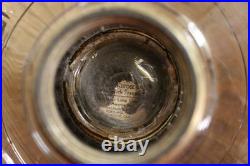Aladdin 1935-36 B-104 Corinthian Clear/Black Foot Oil Lamp Nickle Model B Burner