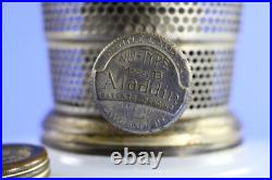 Aladdin 1936-38 #0152 White Moonstone Bracket Hanging Oil Font Nickle B Burner