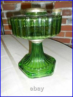 Aladdin 1936 Model B-102 Green Beta Kerosene Corinthian Lamp, Oil Lamp
