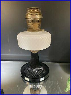 Aladdin 1937 Model B-90 White Moonstone Diamond Quilt Kerosene Lamp-BUY IT NOW