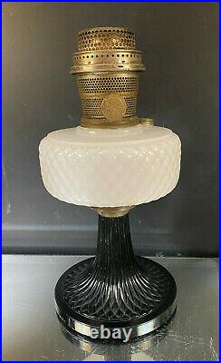 Aladdin 1937 Model B-90 White Moonstone Diamond Quilt Kerosene Lamp-BUY IT NOW