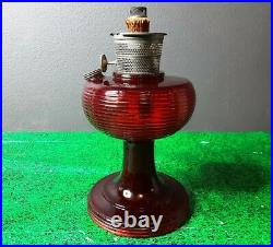 Aladdin 1937 Model B Ruby Beta Crystal Beehive Kerosene Lamp, Oil Lamp