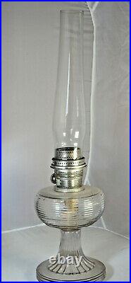 Aladdin 1937 clear Beehive Kerosene Oil Lamp Model B Burner Lox-on chimney #B80