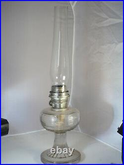 Aladdin 1937 clear Beehive Kerosene Oil Lamp Model B Burner Lox-on chimney #B80