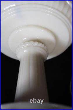 Aladdin 1940-49 B-75 Post War Alacite V-Foot Oil Lamp withBrass Electric Burner