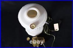 Aladdin 1940-49 B-75 Post War Alacite V-Foot Oil Lamp withBrass Electric Burner