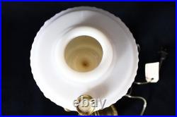 Aladdin 1940-49 B-75 Post War Alacite V-Foot Oil Lamp withBrass Electric Burner