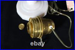 Aladdin 1940-49 B-75 Post War Alacite V-Foot Oil Lamp withBrass Electric Burner