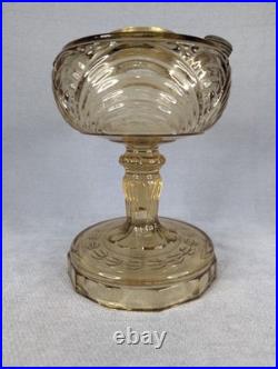 Aladdin 1940 #B-52 Amber Crystal Filigree Stem Washington Drape No Burner