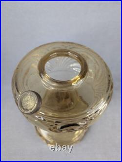 Aladdin 1940 #B-52 Amber Crystal Filigree Stem Washington Drape No Burner