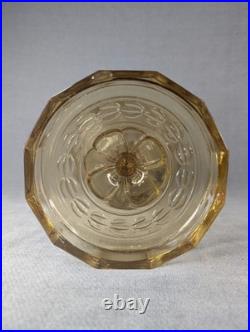 Aladdin 1940 #B-52 Amber Crystal Filigree Stem Washington Drape No Burner