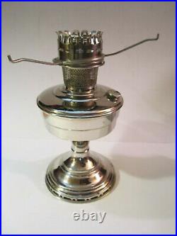 Aladdin 1940's Model No. 12 Kerosene Lamp, Oil Lamp 9'' Shade Holder