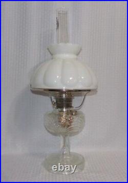 Aladdin 1941 CRYSTAL Washington Drape Kerosene Lamp with #C Burner with Melon Shade