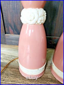Aladdin 1949 Electric Pink & Alacite Table Lamp Set of 2 32 tall Aladdin 1949 Electric Pink & Alacite Table Lamp Set of 2 32 tall