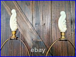 Aladdin 1949 Electric Pink & Alacite Table Lamp Set of 2 32 tall