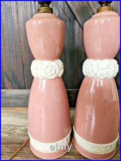 Aladdin 1949 Electric Pink & Alacite Table Lamp Set of 2 32 tall Aladdin 1949 Electric Pink & Alacite Table Lamp Set of 2 32 tall