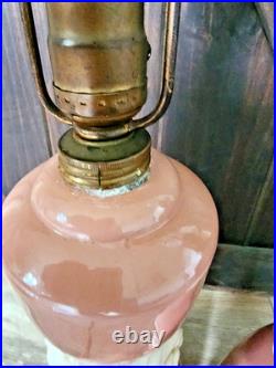 Aladdin 1949 Electric Pink & Alacite Table Lamp Set of 2 32 tall