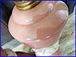 Aladdin 1949 Electric Pink & Alacite Table Lamp Set of 2 32 tall