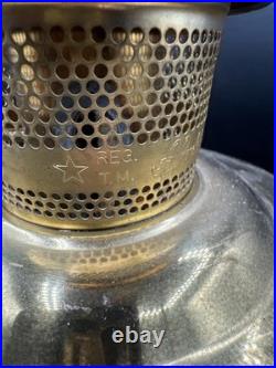 Aladdin 1969-2015 B-2301 Solid Brass Model #23 Kerosene Oil Table Lamp 23 Burner