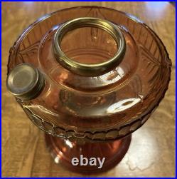 Aladdin 1980 Model 23 Amber Short Lincoln Drape Oil Lamp I'm Told It's Reproduct