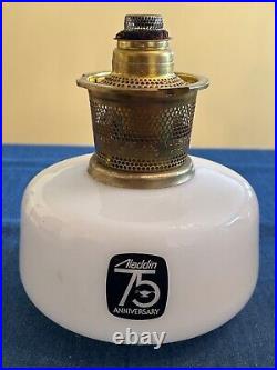 Aladdin 1983 model 23 75th anniversary shelf oil lamp with burner