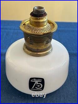 Aladdin 1983 model 23 75th anniversary shelf oil lamp with burner