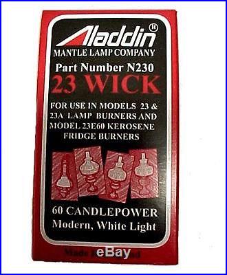 Aladdin 23 23E60 Wick Oil Kerosene Lamp Fridge Burner Parts N230 New Alladin