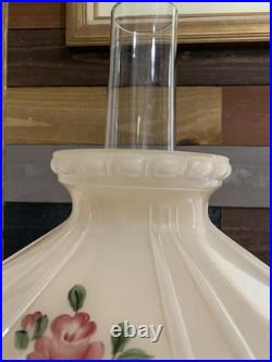 Aladdin # 23 Brass Electric Table Lamp with Case Glass Signed Shade