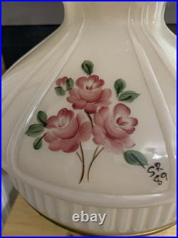 Aladdin # 23 Brass Electric Table Lamp with Case Glass Signed Shade